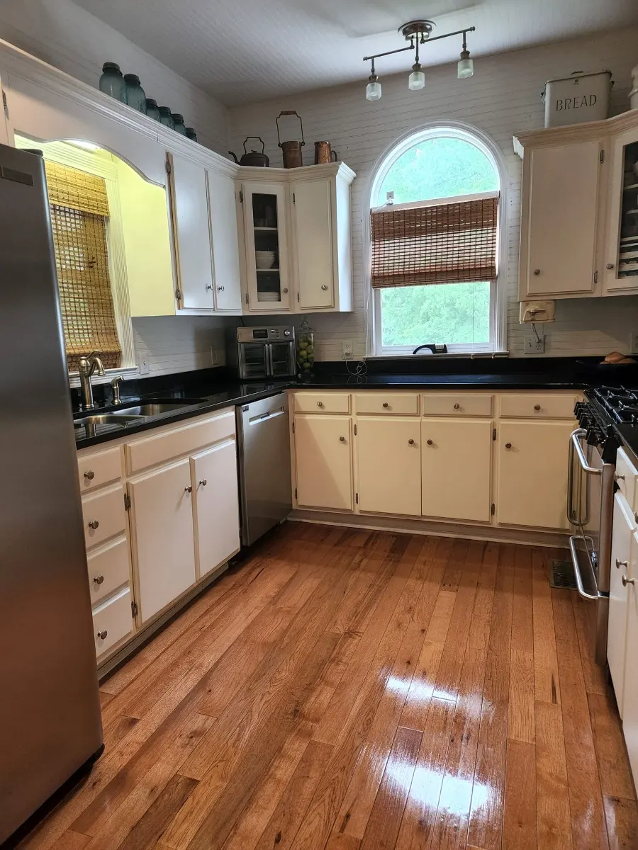 Kitchen counters, cabinets and floors refreshed, cleaned by Dust Free By DD in Cleveland, TN